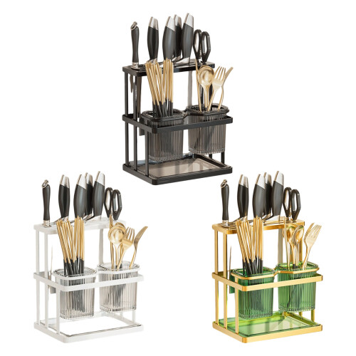 Easy Install Wall Mount Organizers For Kitchen Spoon And-Black 1