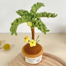 Handmade Crochet Tulip Bouquet in Pot Purple 1 piece