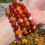 Bracelet en perles rondes de cristal de cornaline sardonyx 8 mm 1