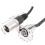 2 Stück XLR Pass-Through Kabel Typ D, 0,6 m, Silber 2