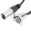2 Stück XLR Pass-Through Kabel Typ D, 0,6 m, Silber 12