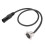 2 Stück XLR Pass-Through-Kabel 0,6 m D-Typ schwarz 12