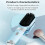 Mobile Straightener Brush with Plant Protein Coating for-Blue 5