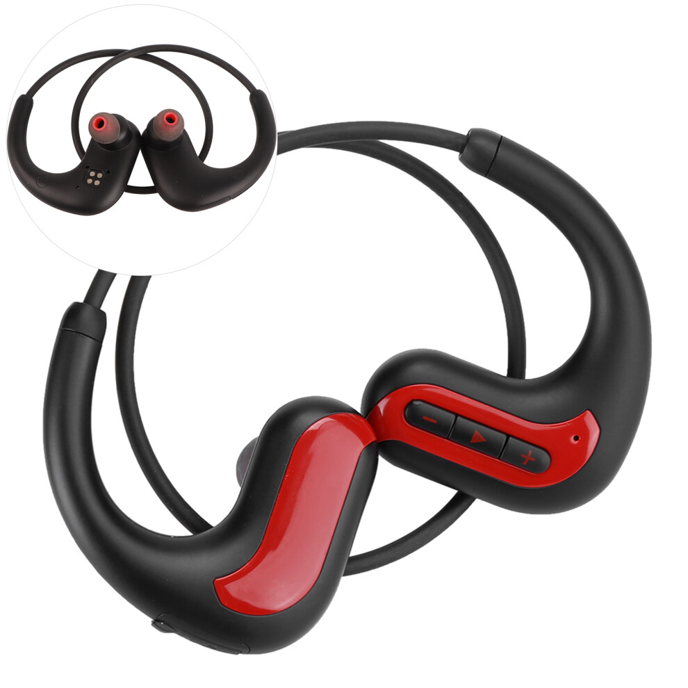 Ipx8 Waterproof Sports Earphone With 8G Memory, Bluetooth 5.0 Red 5001392294942