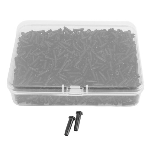 Schwarzer Nylon-Schnurenschutz 2.6x9.3mm 50g 2