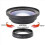 2X Επαγγελματικός φακός Macro 37mm + Ευρυγώνιος φακός 72mm 0,39X Full HD για 4K C 4