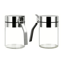 Clear Glass Condiment Canisters Pot Glass Seasoning Box-300mm