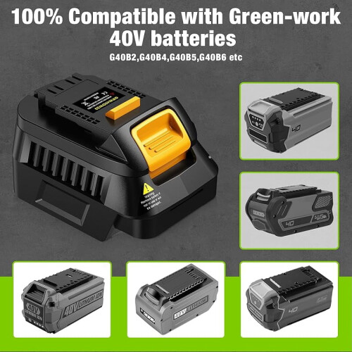 Greenworks 40V to Dewalt 20V Battery Adapter 2