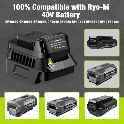 Ryobi 40V to Milwaukee 18V Battery Adapter 2