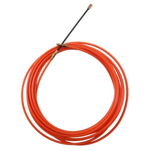 3pcs 4Mm 5 Meter Orange Guide Device Nylon Electric Cable Push Pullers 1