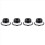 80X Push Button Quick Release Car Hood Bonnet Pin Lock Bumper Clip Bla 2