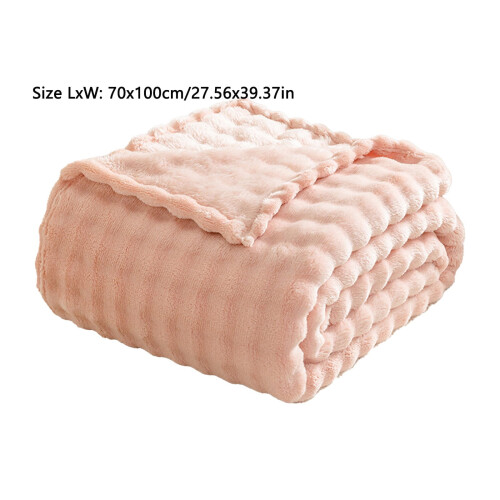 Throw Blanket Soft Thick Facecloth 70x100cm Pink 1