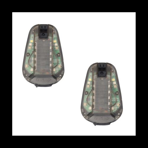 2X Helmet Survival Beacon Light Strobe Safety IR Flashlight Signal wit 1