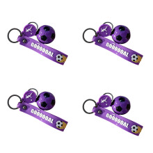 Porte-clés de Football Miniature décoratif en alliage-VioletNoir