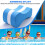 3X Αφρός Pull Buoy Eva Kick Legs Board Παιδιά Ενήλικες Πισίνα Κολύμβηση Traini 4