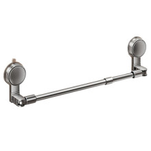 Bathroom Suction Cup Wall Towel Holder No-Punching Retractable Towel Robe Coat Rack Kitchen Bathroom Organizer Shelf A