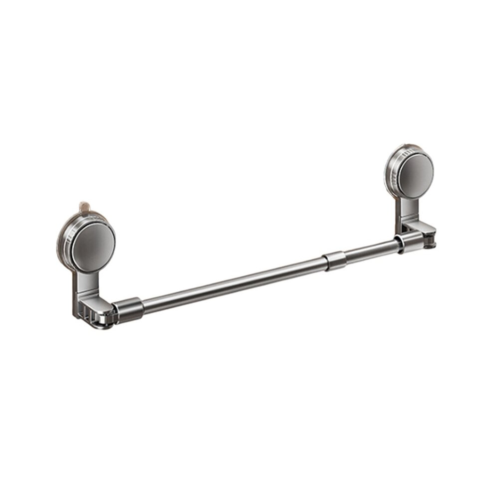 Tauoh Bathroom Suction Cup Wall Towel Holder No-Punching Retractable Towel Robe Coat Rack Kitchen Bathroom Organizer Shelf A