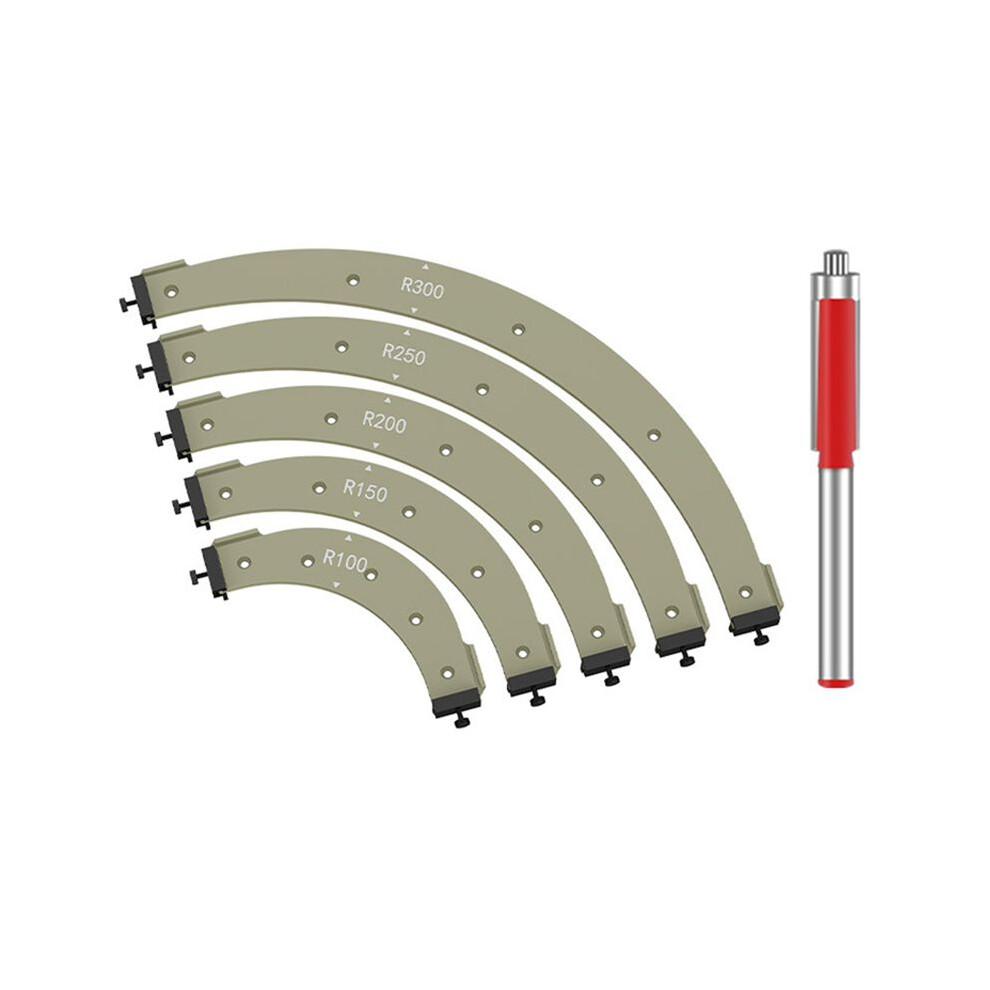 Woodworking Router Arcs Angle Positioning Template Carpentry Special R100-300 Radius Jig Positioning Chamfering Tool 6032183202074