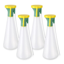 4 Lot de Gobelets de Lavage Oculaire 7,9 X 3,1 Pouces, Nettoyeur Oculaire Portable avec Pipette à Pression pour une Utilisation en Déplacement