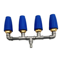 Nettoyeur Haute Pression à Buse Turbo à Quatre Voies, Buse Turbo Rotative à 360 avec Connecteur Rapide 1/4 Pouce, 4 000 PSI, pour Voitures.