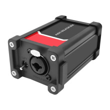 Ljudisolatorbox XLR/ 1/4" 6,35 mm TRS Eliminator Jordslinga Isolationstransformator med Jord- och Lyftbrytare