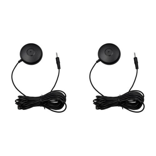 2 unidades de microfone de calibração com plugue de 3,5 mm para laptop e 1