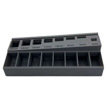 M3 Screw Organizer Bolt Sorting Tray with 7 Measuring Slots, Perfect for Hardware and Small Parts Storage