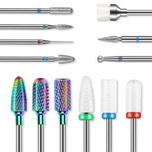 13PCS Nail Drill Bits Set, 3/32" Drill Bits Nail Tech,Cuticle Remover Bits for Acrylic Gel Dip Powder Nail Manicure