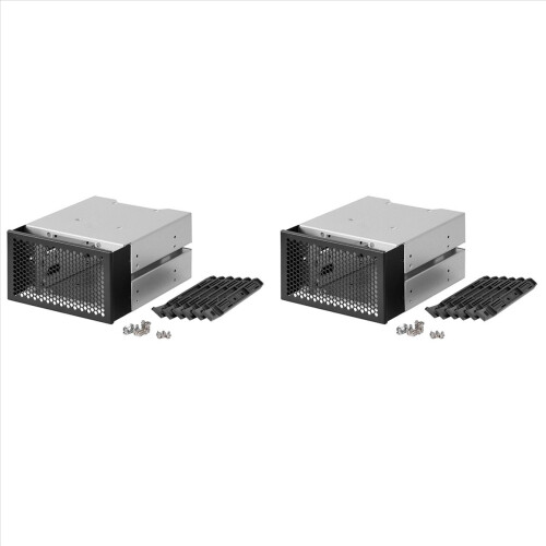 Rack para 2 HDDs de 3,5 polegadas com suporte para 3 discos. 1