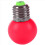 6X E27 LED Light Warm Red Bulb Plastic (0.5W Power, Red) 2