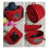 3X Hat Box Organizer Round Travel Boxes Foldable Storage Bag with Lid 3