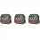 3X Kitchen Timer, Digital Visual Timer Magnetic Clock Stopwatch Countd 2