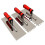 Tile Tools Stainless Steel Square Notched Trowel 6 PCs ( Size: 5/32inc 2