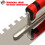 Tile Tools Stainless Steel Square Notched Trowel 6 PCs ( Size: 5/32inc 7