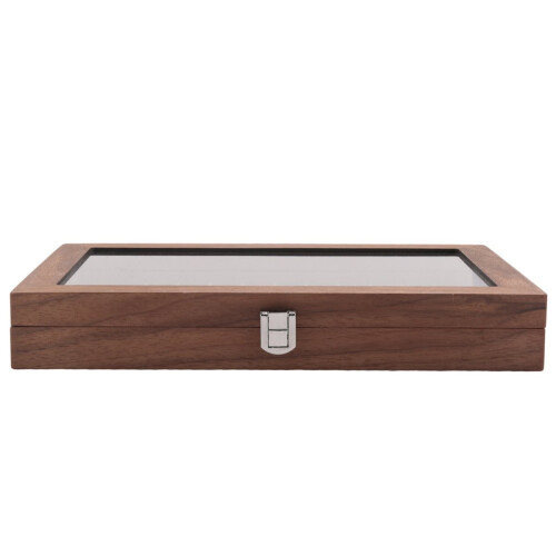 Θήκη αποθήκευσης στυλό 5X 12 Grid Walnut για φοιτητή, δώρο για ένδυση και επίδειξη 1