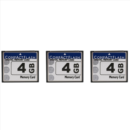 3X Επαγγελματική κάρτα μνήμης Compact Flash 4GB (Λευκή & Μπλε) 2