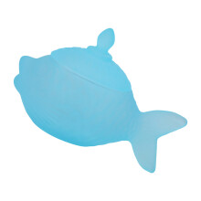 Fascinating Miniature Glass Fish Bowl With Cover-frosted blue