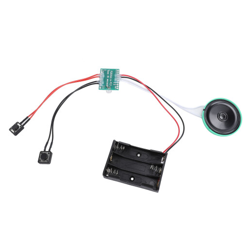 Voice Greeting Card Module 60s Loop Playback, 10cm Cable, DIY Sound Recorder 1
