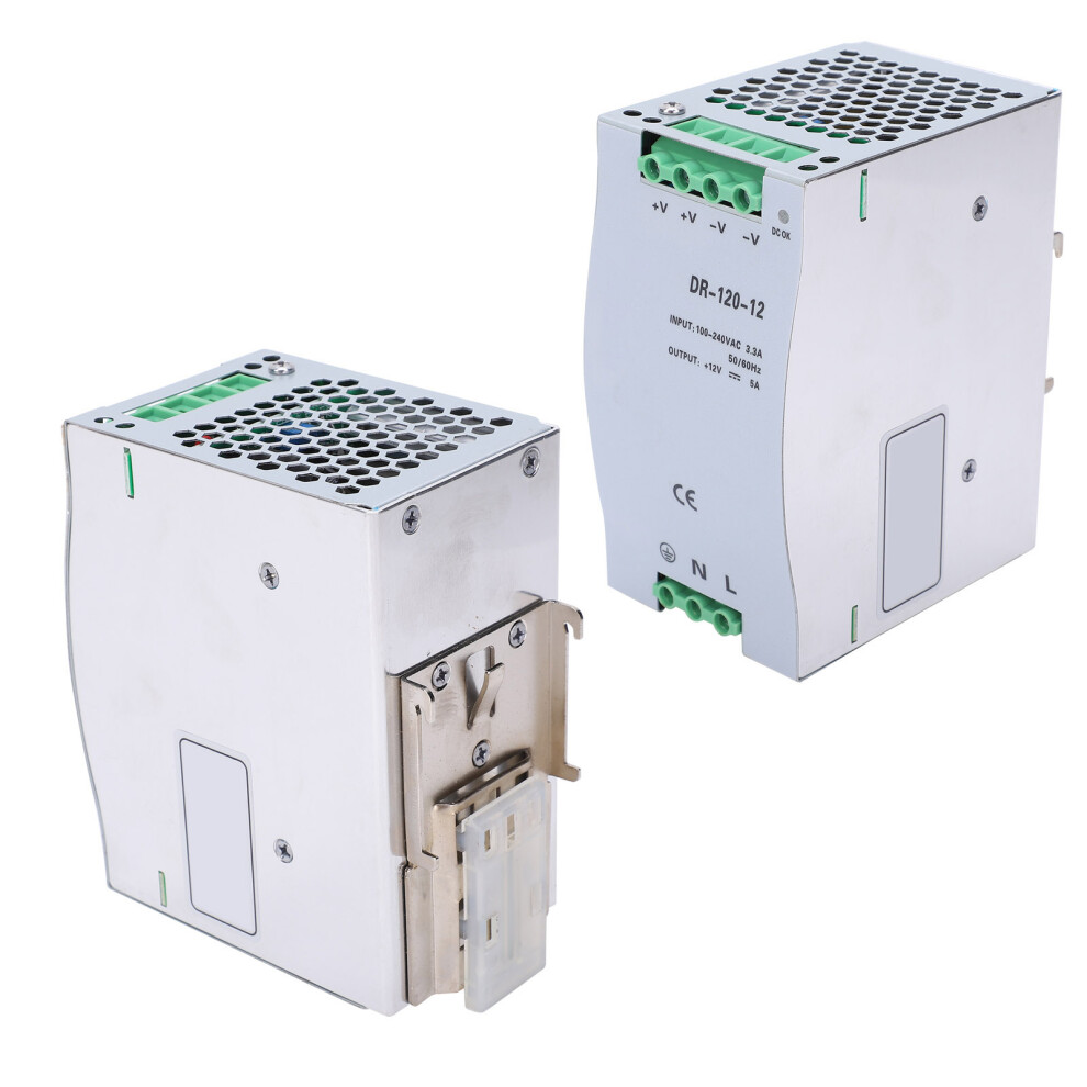 BERM 12V DC Din Rail Supply 5A 120W