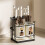 Kitchen Knife Storage Rack, Countertop Draining, Non-Drilling Integrated Rack, Double-Cup Chopstick Holder 2
