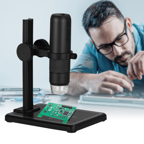 Wireless Digital Microscope 50X-1000X with 8 LED Lights, Portable, for iOS/Android 2