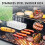 Røykeboks i rustfritt stål for grilling, 3 deler 3
