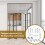 MUSEYA1Set Εξαρτήματα Πόρτας Ντουλάπας με Πτυσσόμενο Εξαρτήματα Ανοξείδωτης Πόρτας 8