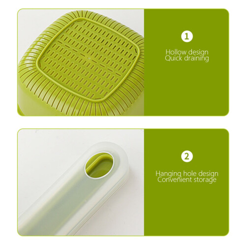 Mini Double-Layer Colander Handled Strainer Basket Kitchen Draining Bowl With Handle Filter Water Storage Basket 2