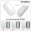 2X Mouse Charger for Magic 2 USB C Wireless Charging Support Ergonomic 3