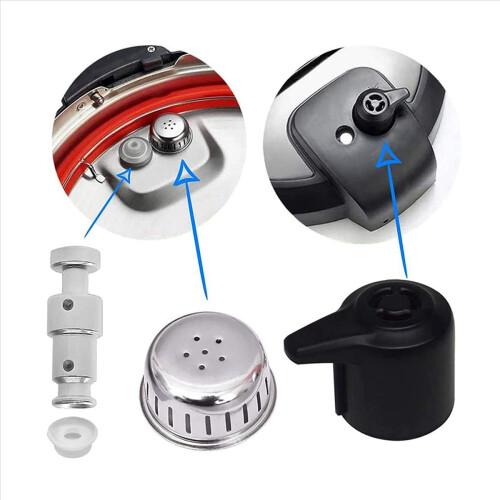 2X Steam Release Handle Float Valve Replacement Parts with 3 Silicone 2