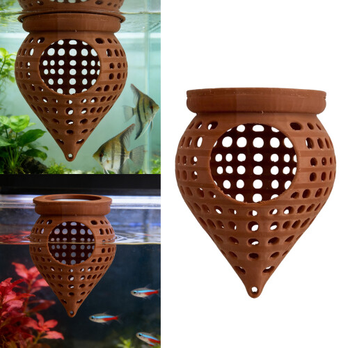 Suspended Fish Tanks Accessory Shelter for Fish-color 2