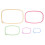 5Pcs Embroidery CrossStitch Hoops Set, Multi-Size ABS Plastic Frames 2