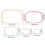 5Pcs Embroidery CrossStitch Hoops Set, Multi-Size ABS Plastic Frames 3