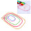 5Pcs Embroidery CrossStitch Hoops Set, Multi-Size ABS Plastic Frames 1